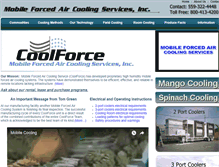 Tablet Screenshot of coolforce.com